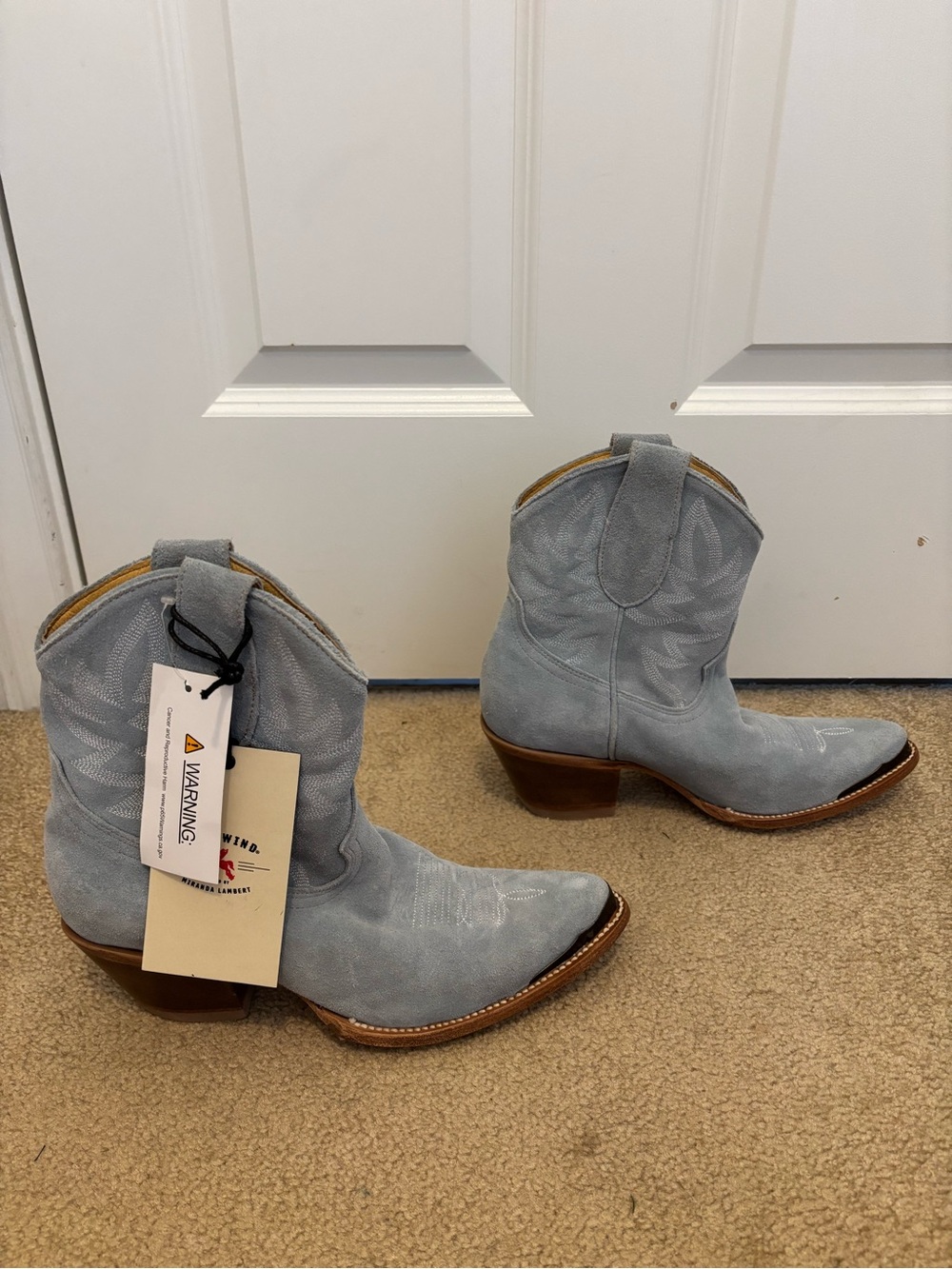 Idyllwind Miranda Lambert Light Blue Suede Cowboy Boots